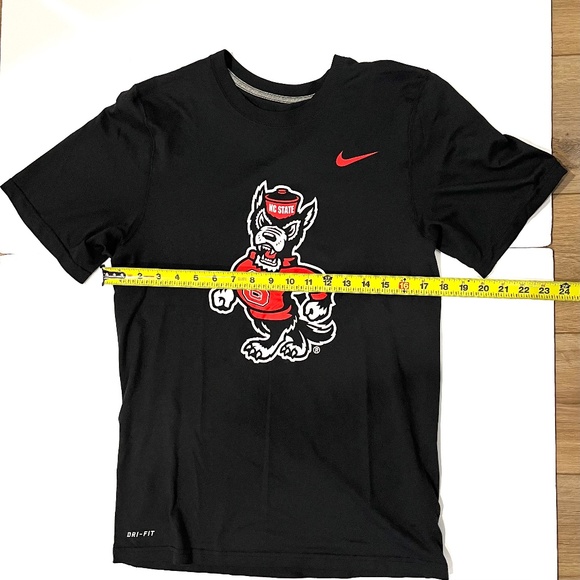 NIKE Dri-Fit Mens Black NC State Wolfpack Short Sleeve Shirt - Size S - Picture 4 of 5
